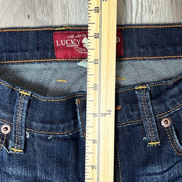 Lucky Brand Sofia Boot Jeans Mid Rise Dark Wash Denim Blue Womens Size 14 / 32 - Picture 12 of 14